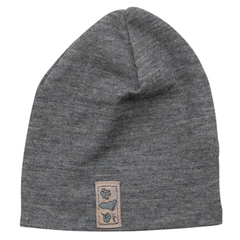Wolle Seide Beanie mauve