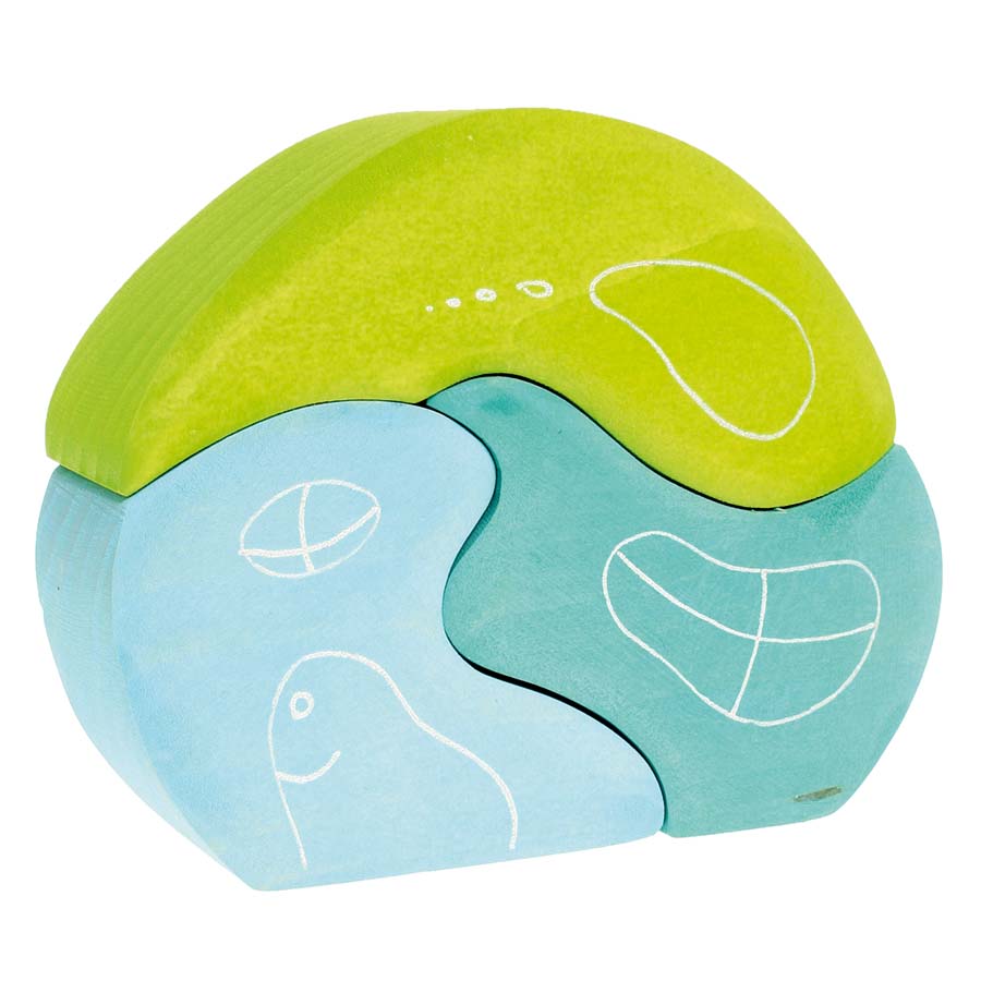 Gnom Haus Holzbauklötze ab 1 Jahr, 3 Teile