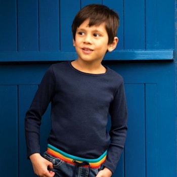 Uni Langarmshirt in navy