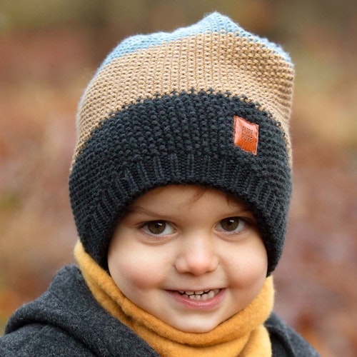 Wintermütze- und Übergangszeit gestrickt