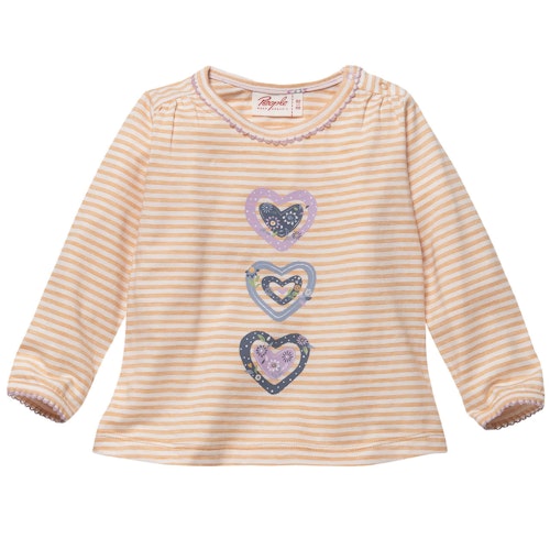 Locker es Langarmshirt Ringel Katze