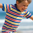 Vorschaubild Gestreiftes Shirt kurzarm