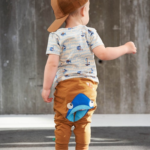 Kurzarm T-Shirt Tiergesicht