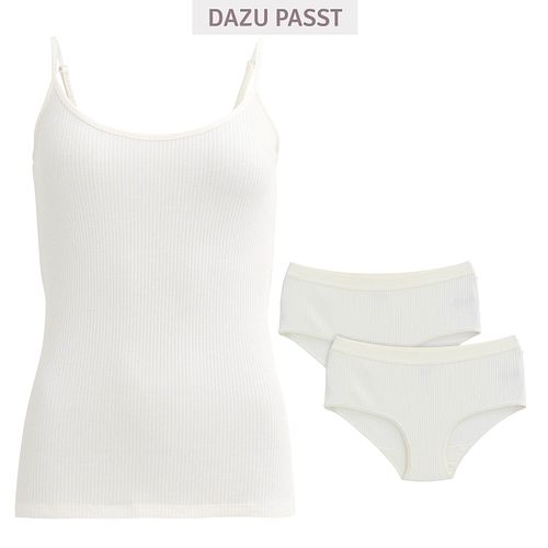 Damen Slips Doppelpack blau