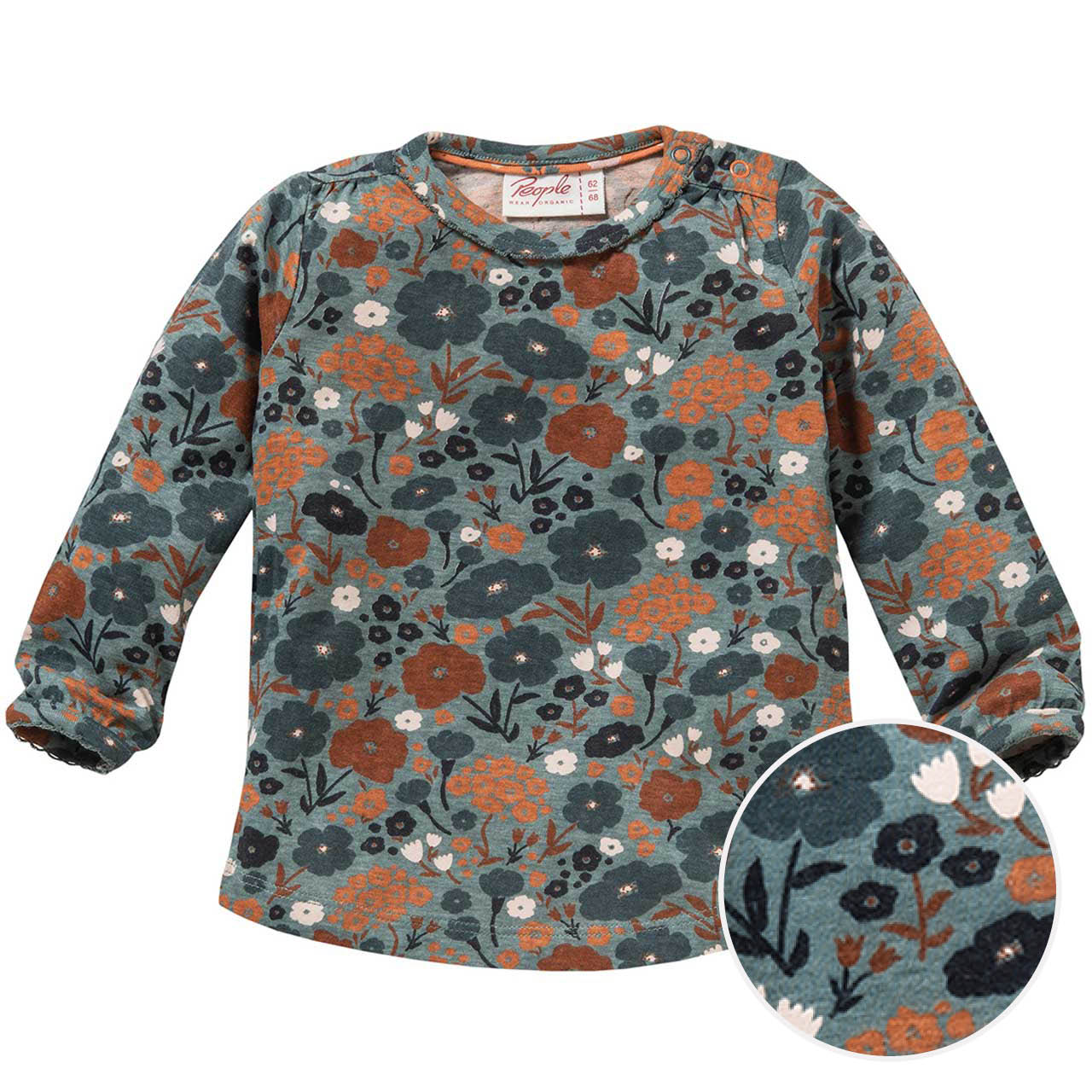 Langarmshirt innen kuschelig Herbstwiese