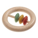 Vorschaubild Scheibenklapper Rassel ab 3 Monaten - Bio - pflanzl. gefärbt