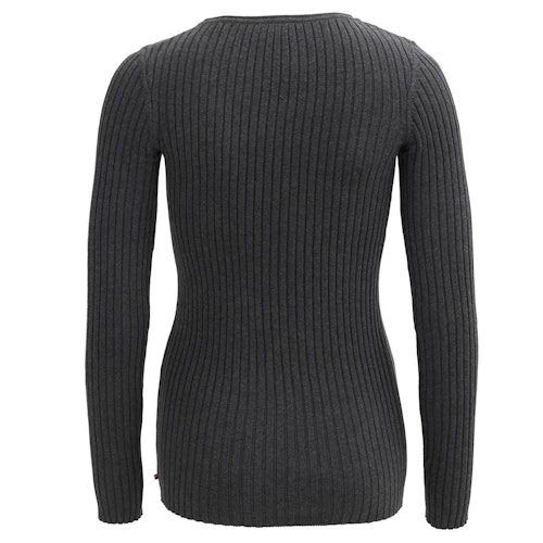 Taillierter Damen Rippstrickpullover