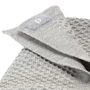 Vorschaubild Kuschelige Waben Strickdecke Wolle 80x100 cm grau