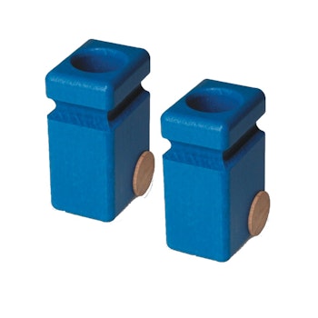 2 Mülltonnen für Fagus Müllwagen - blau