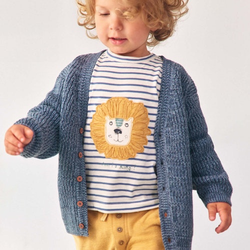 Cardigan Grobstrick Knopfleiste