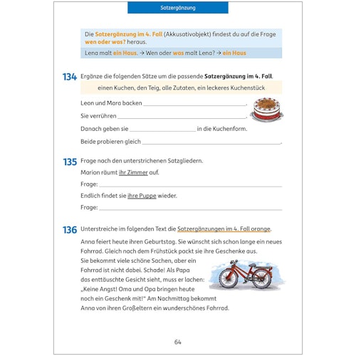 Deutsch Grammatik Übungsheft 4. Klasse