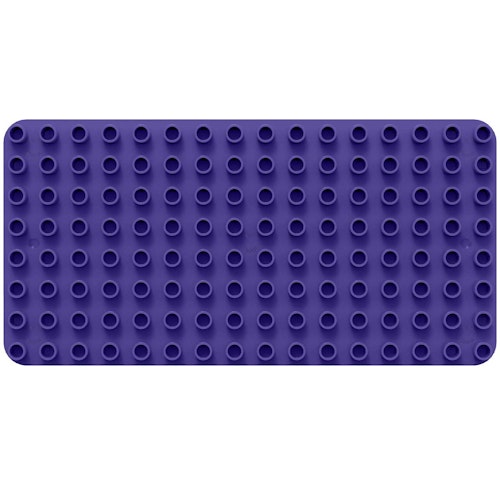 Bauplatte für Stecksteine – Basisplatte lila 12,5x25 cm