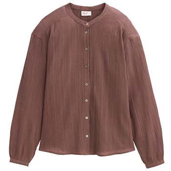 Elegante Damen Bluse braun