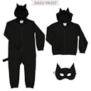 Vorschaubild Coole Maske schwarz Einheitsgröße mit Gummiband