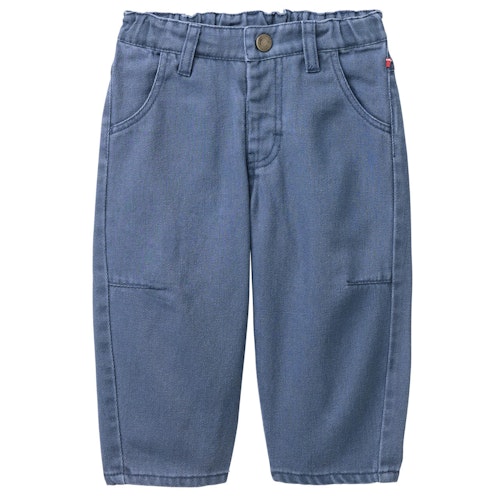 Lässige Twill Cargohose dunkelblau