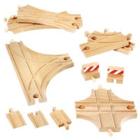 Schienen und Weichensortiment 11 Teile