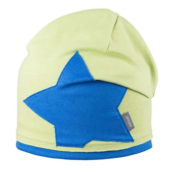 Beanie Stern Aufnäher grün-blau