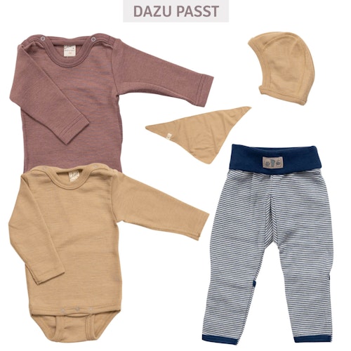 ParentName: Bündchenhose Ringel Wolle Seide Beinumschlag