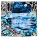 Vorschaubild Spieltuch Bio-Baumwolle Nachtwald 100 x 100 cm