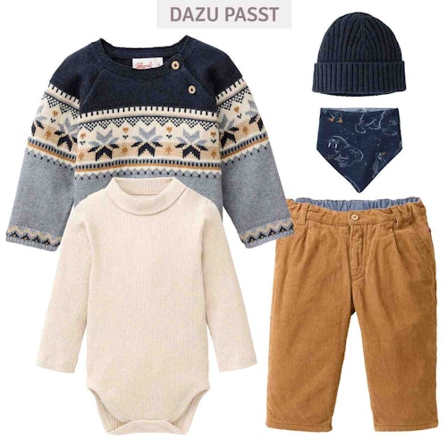 Pullover People Wear Organic Strick langarm Motiv