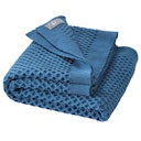 Vorschaubild Kuschelige Waben Strickdecke Wolle 80x100 cm taubenblau