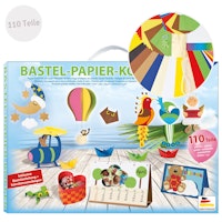 Bastelkoffer Papier universal - 110 Teile