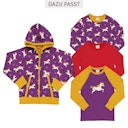 Vorschaubild Jacke Maxomorra Kapuze langarm Motiv