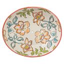 Vorschaubild Seifenschale SUMMER mit Blumen oval aus Keramik