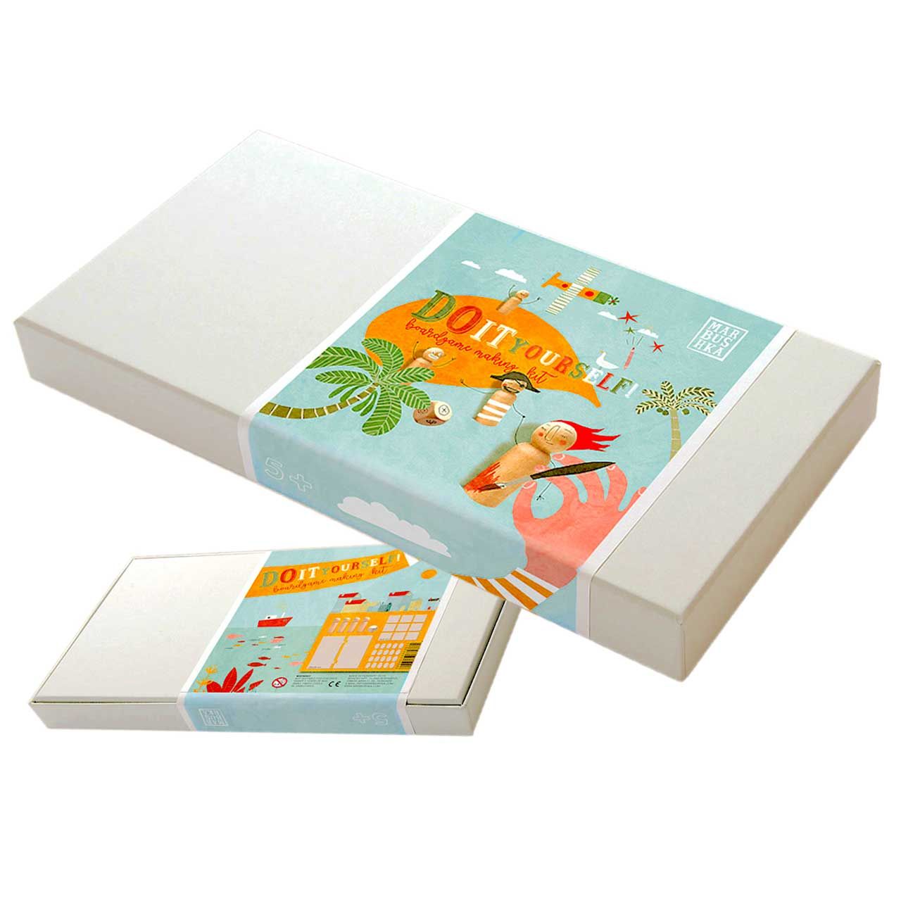 DIY-Gesellschaftsspiel zum Bekleben & Bemalen
