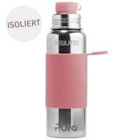 Isolierte Edelstahl Sportflasche 650 ml blau