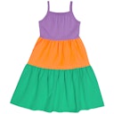 Vorschaubild Ärmelloses Flatterkleid Blümchen