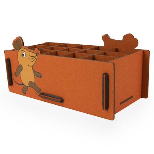 Stiftehalter Die Maus – Holz Stiftebox L mit Stecksystem