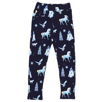 Sweat Leggings Pferde blau
