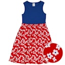 Vorschaubild Ärmelloses Flatterkleid Blümchen