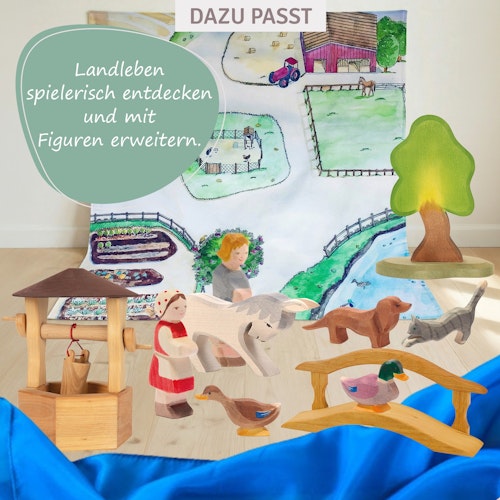 Ente Hals lang Holzfigur 4 cm