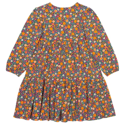 Langarm Stufenkleid Blumen