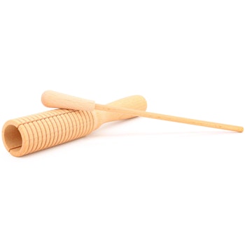 Holz Guiro - Ratschgurke für Kinder