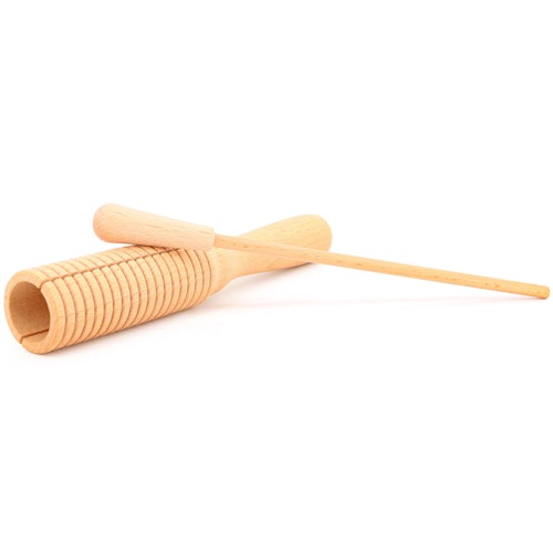 Holz Guiro - Ratschgurke für Kinder