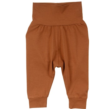 Basic Krabbelhose mit breitem Bund in braun