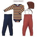 Vorschaubild Baby Body langarm Wolle Seide