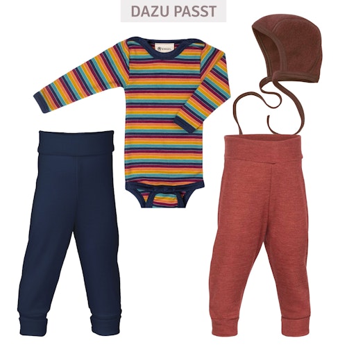 Baby Body langarm Wolle Seide