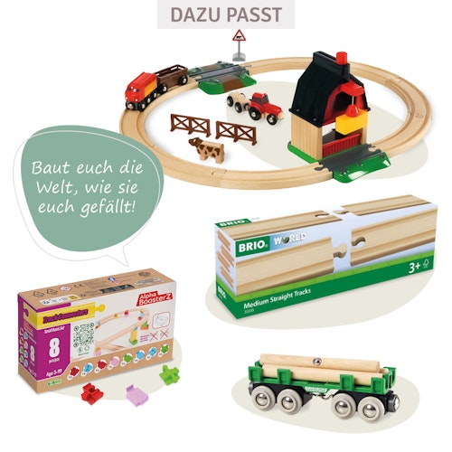 Bahn Bauernhof-Set 19 Teile