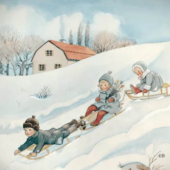 Toverlux Silhouette Elsa Beskow Around the Year February