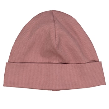 Leichte Rippe Beanie Übergangszeit altrosa