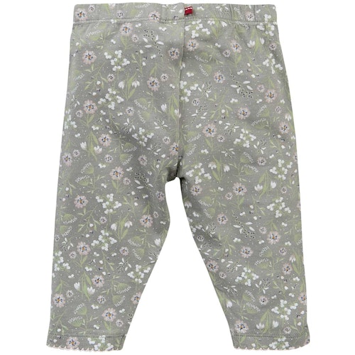Edle Rippe Leggings Blümchen