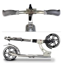 Vorschaubild Alu Scooter ab 6 Jahre 35-100kg 205mm-Rädern grau