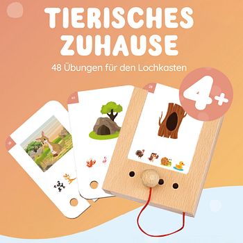 Tierisches Zuhause Kartensatz ab 4 Jahren (ohne Lochkasten)