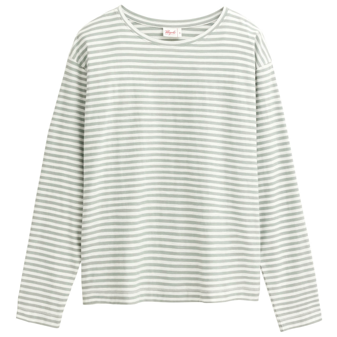 Damen Langarmshirt Ringel schwarz