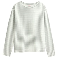 Damen Langarmshirt Ringel schwarz