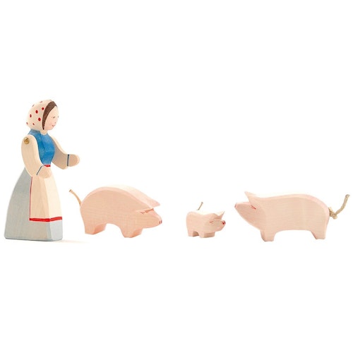 Figur Bäuerin 13,5 cm hoch